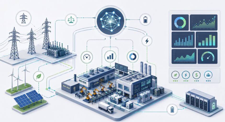 Energía conectada: manufactura integrada a redes inteligentes